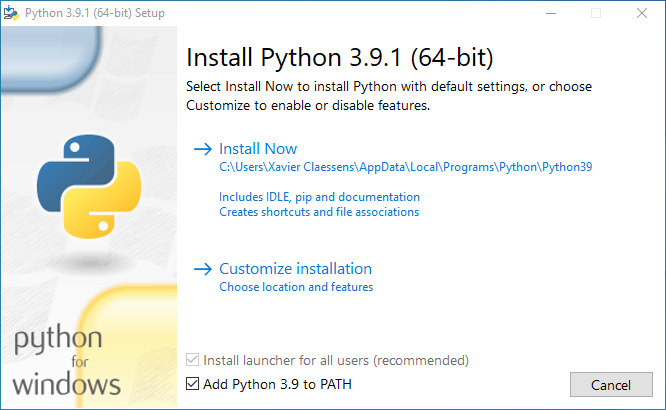 Collabora - Installing Python