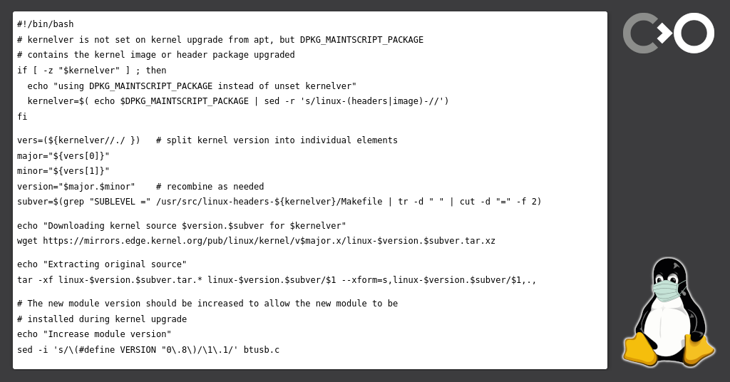 Quick hack: Patching kernel modules using DKMS