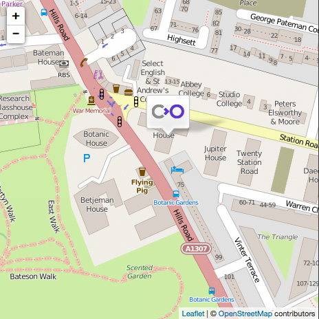 Cambridge Office location map